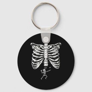 Skeleton Badminton Pregnancy Halloween Smash Shutt Key Ring