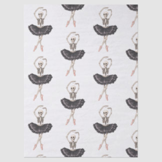 Skeleton Ballerina – Spooky Grace Meets Gothic Tissue Paper