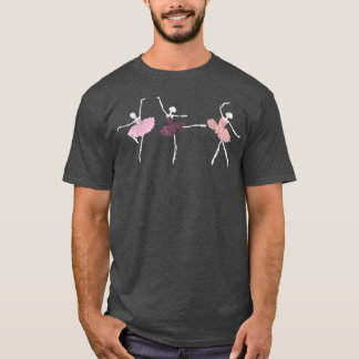 Skeleton Ballerinas Ballet Dance Cute Girl Hallowe T-Shirt