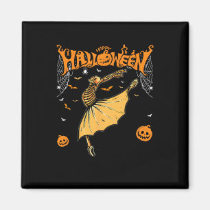 Skeleton Ballerinas Ballet Dance Cute Halloween Co Magnet
