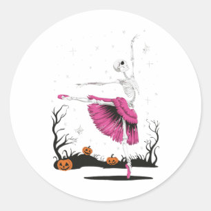 Skeleton Ballet 1 Classic Round Sticker