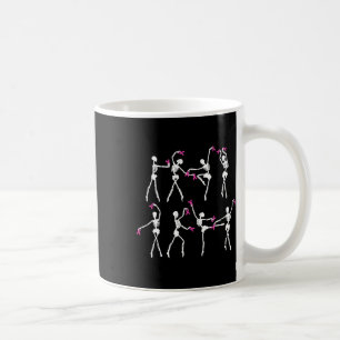 Skeleton Ballet Dance Pink Ribbon Breast Cancer Aw Coffee Mug