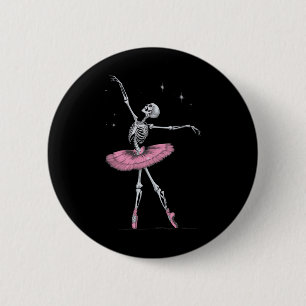 Skeleton Ballet Halloween Costume Funny Skull 6 Cm Round Badge
