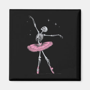 Skeleton Ballet Halloween Costume Funny Skull Magnet