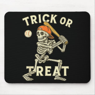 Skeleton Baseball Halloween Costume Funny Men Boys Mouse Pad