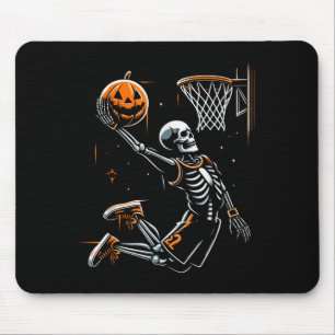 Skeleton Basketball Player Men Boys Y For Hallowee Mouse Pad