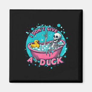 Skeleton Bath Humour Rubber Duck Funny Halloween  Magnet