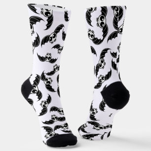 Skeleton Bats Halloween  Socks