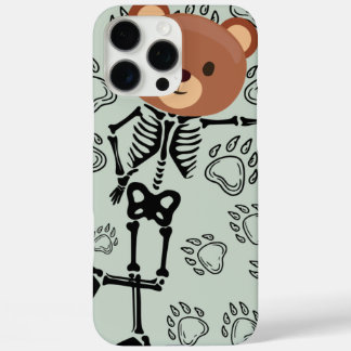 skeleton bear iPhone 16 pro max case
