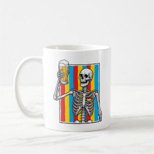 Skeleton Beer Rainbow Vintage Engraving Shirt_1 Coffee Mug