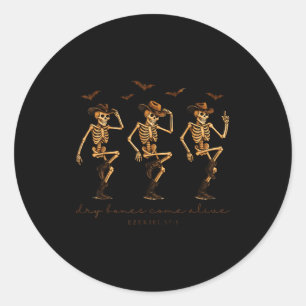 Skeleton Bible Verse Dry Bones Come Alive Christia Classic Round Sticker