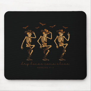 Skeleton Bible Verse Dry Bones Come Alive Christia Mouse Pad