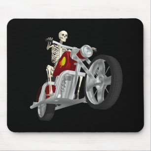 Skeleton Biker / Bike Rider: 3D Model: Mouse Pad