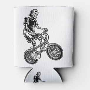 Skeleton Biking Skeleton play bike Can Cooler