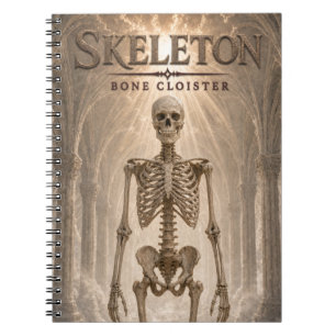 Skeleton Bone Cloister Dark Cinema Notebook