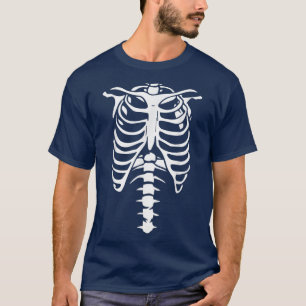 Skeleton Bones Rib Cage Quick Halloween Costume T- T-Shirt