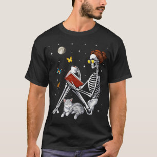 Skeleton Book Lover T-Shirt
