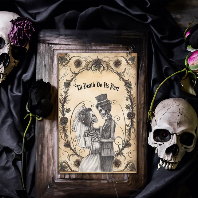Skeleton Bride and Groom First Dance Invitation (Creator Uploaded)
