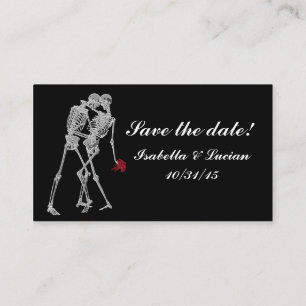 Skeleton Bride and Groom RSVP cards