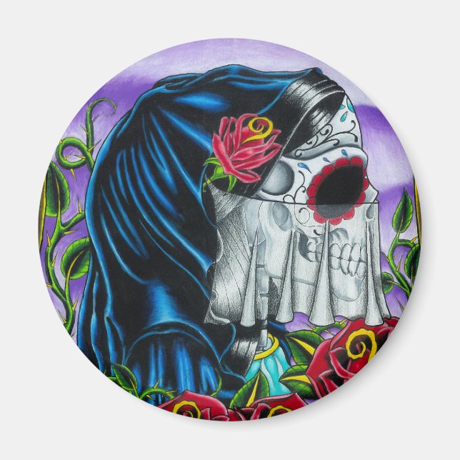 Skeleton Bride Magnet (Front)