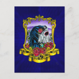 Skeleton Bride Postcard