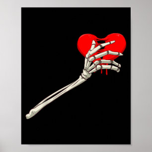 Skeleton Broken Heart Bones Divorce Breakup Heartb Poster