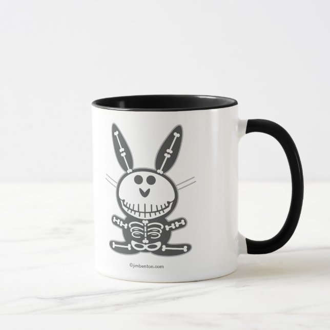 Skeleton Bunny Mug (Right)