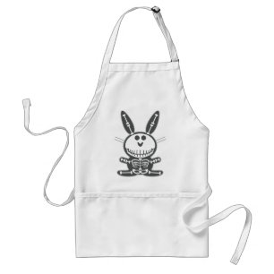 Skeleton Bunny Standard Apron
