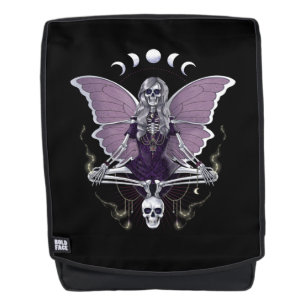 Skeleton Butterfly Goth Backpack