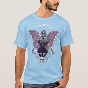 Skeleton Butterfly Goth T-Shirt