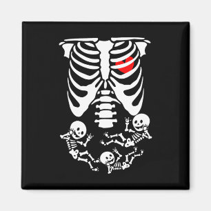 Skeleton By Halloween Pregnancy Couples Costumes M Magnet