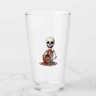 Skeleton Candy Bowl Halloween Glass