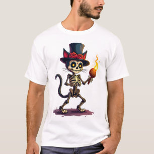 Skeleton Cat Jamboree T-Shirt
