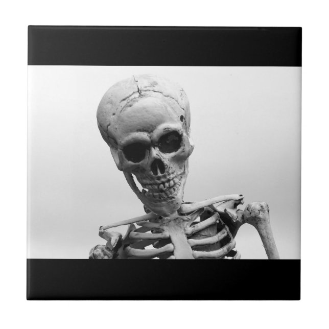 Skeleton Ceramic Tile (Front)