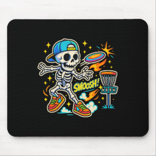 Skeleton Chain Slinger Disc Golf Halloween Costume Mouse Pad