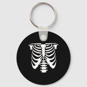 Skeleton Chest Rib Cage Bones Halloween X-ray Key Ring