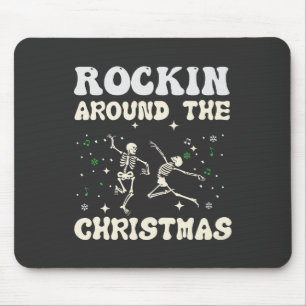  Skeleton Christmas Dance Mouse Pad