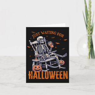 Skeleton Christmas Design Just Waiting For Hallowe Card