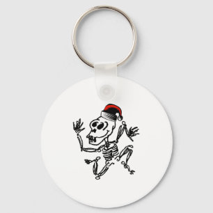 Skeleton Christmas Key Ring