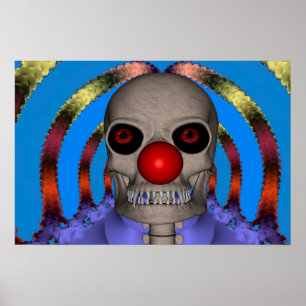 Skeleton Clown Poster