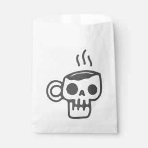 skeleton coffee cup halloween skull mug favour bag
