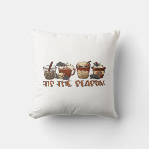 Skeleton Coffee Cups Coffee Lover Cushion