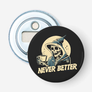 Skeleton Coffee Halloween Bottle Opener