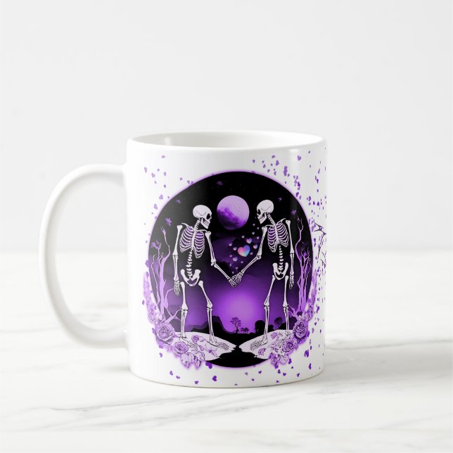 Skeleton Couple Coffee Mug (Left)