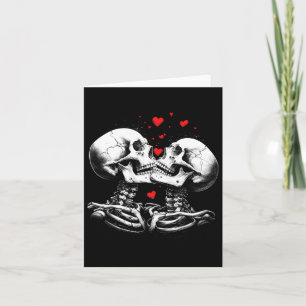 Skeleton Couple For Halloween Valentine's Day Of T Card