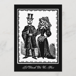 Skeleton Couple - Invitation