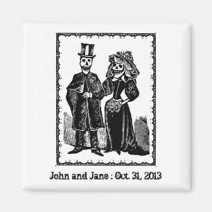 Skeleton Couple - Magnet #2 (Customise)