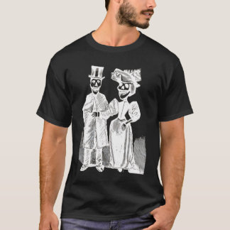 Skeleton Couple on Dark T T-Shirt