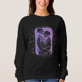Skeleton Couple Pastel Goth Emo Punk Grunge Y2K Go Sweatshirt