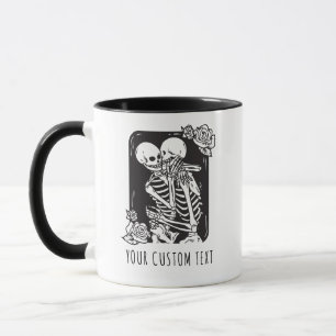 Skeleton Couple Personalised Valentine's Day Mug